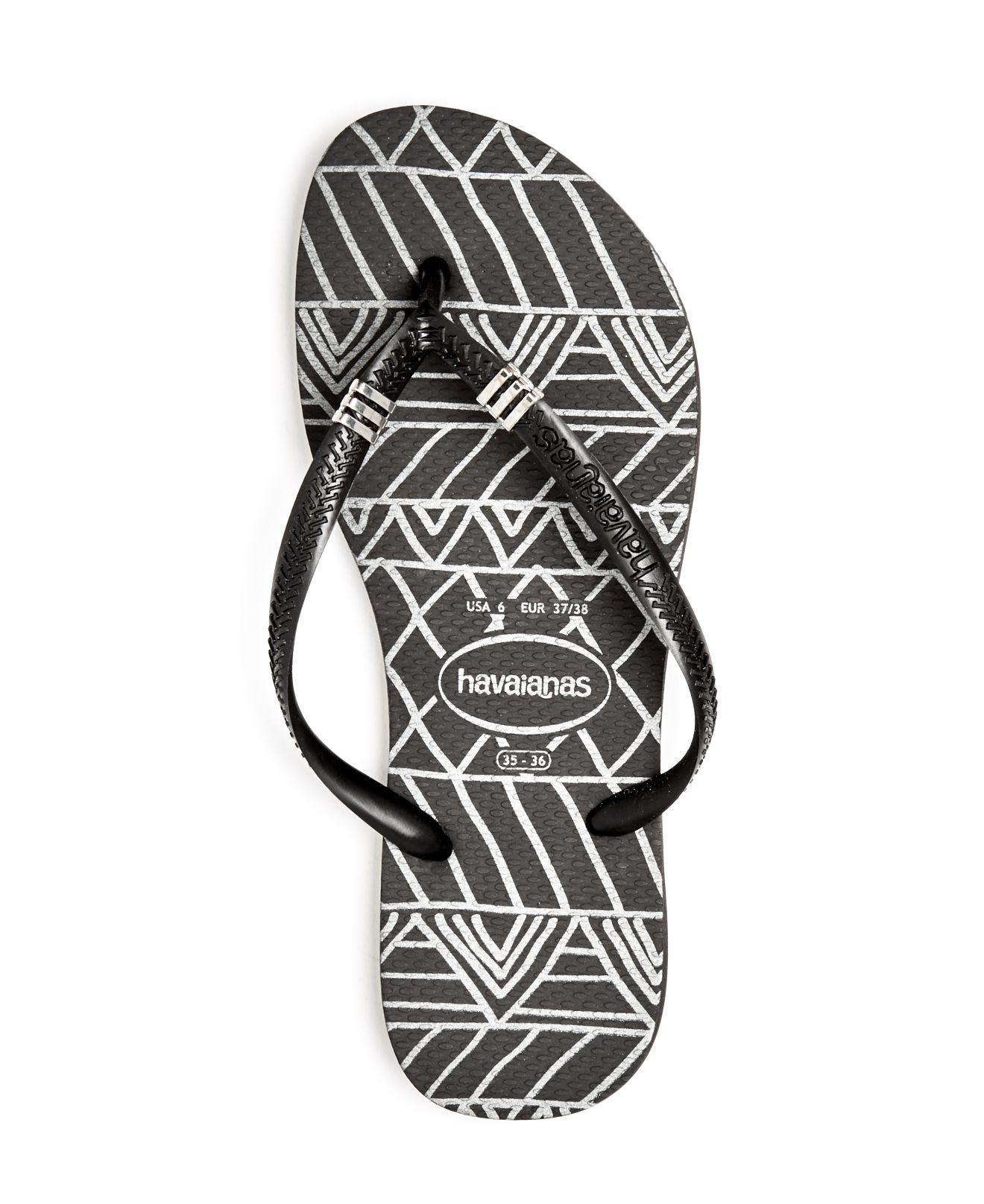 black and silver havaianas