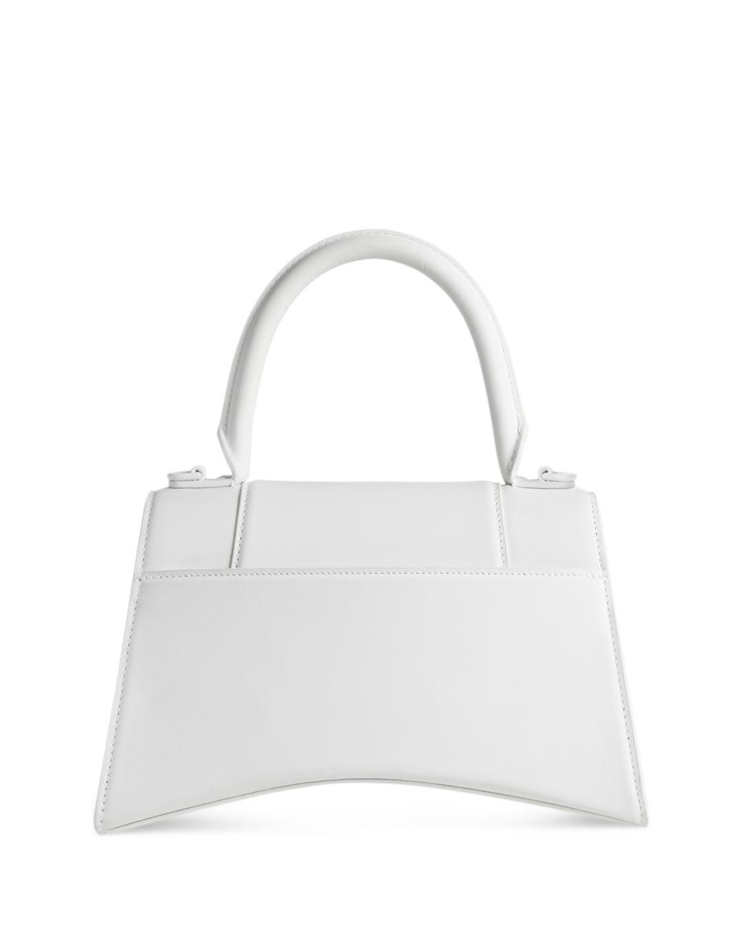 Women's Hourglass Small Handbag Graffiti in Optic White