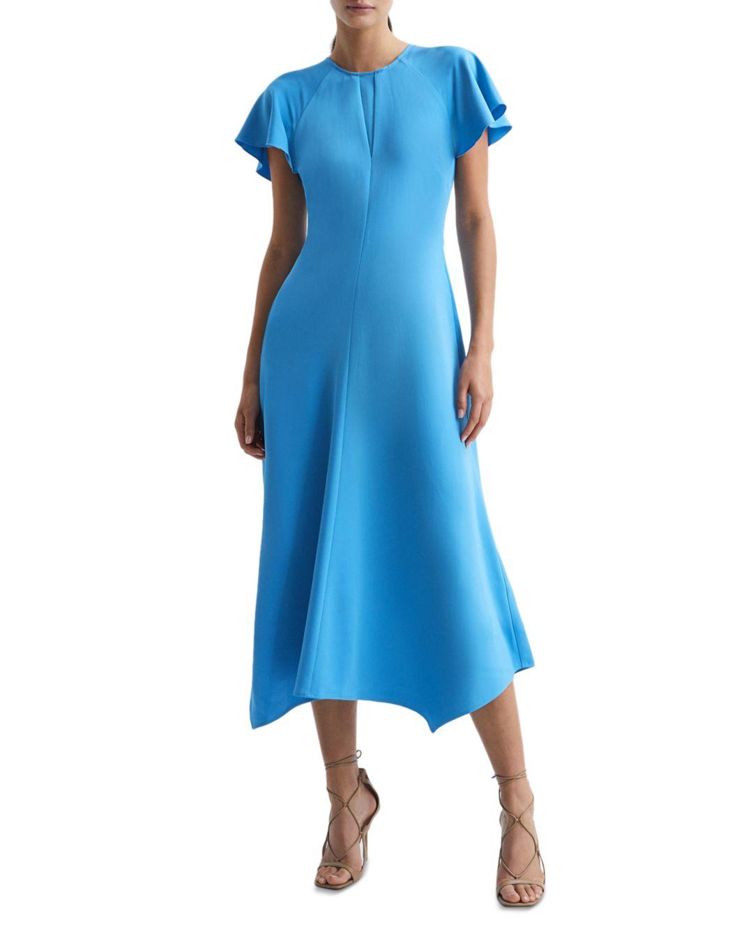 Reiss Eleni Cap Sleeve Midi Dress In Blue Lyst 01-cap-sleeve-fitted-bodice-dress-emilio-coco-s-blog