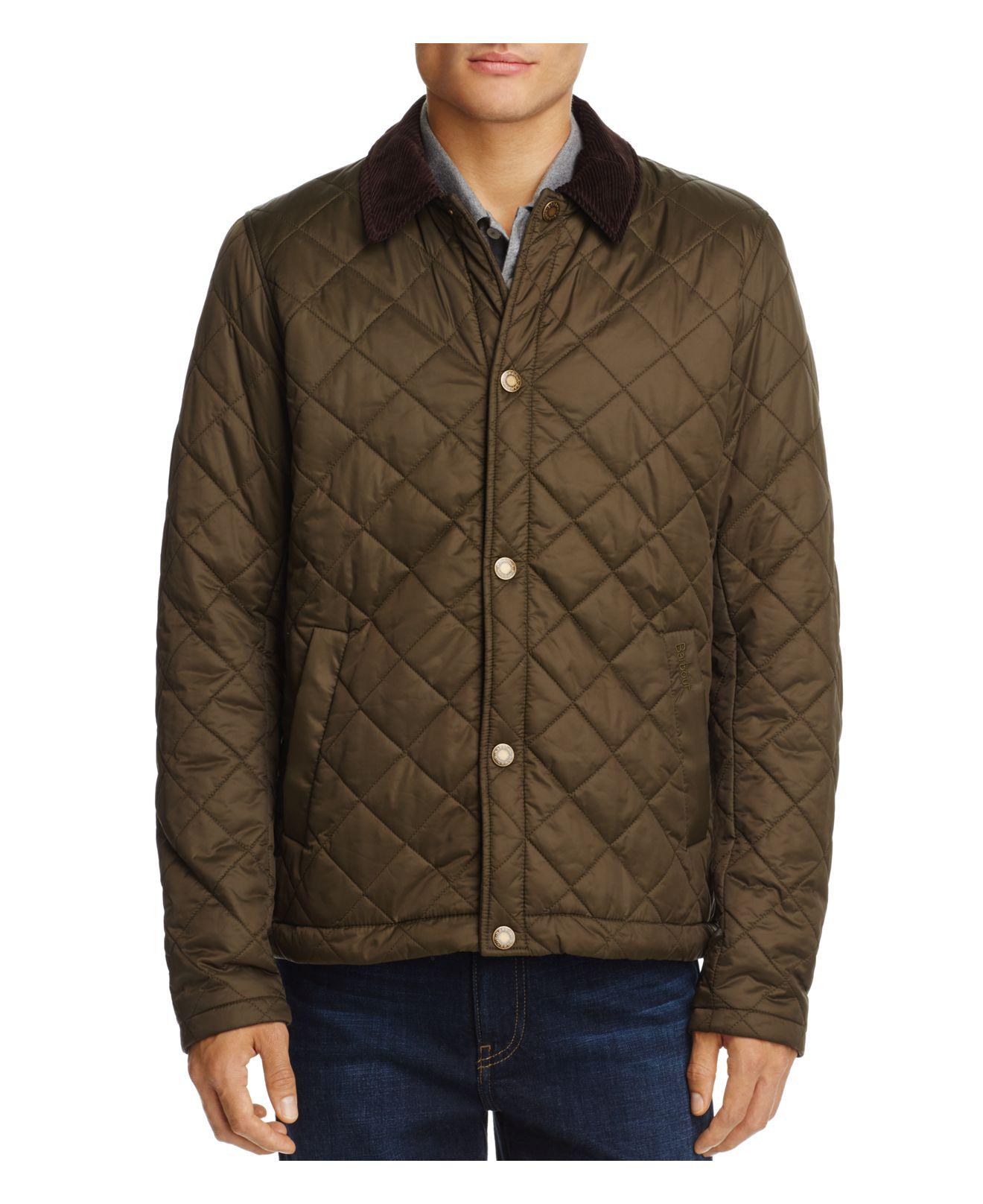 Barbour Holme Quilted Jacket in Olive 
