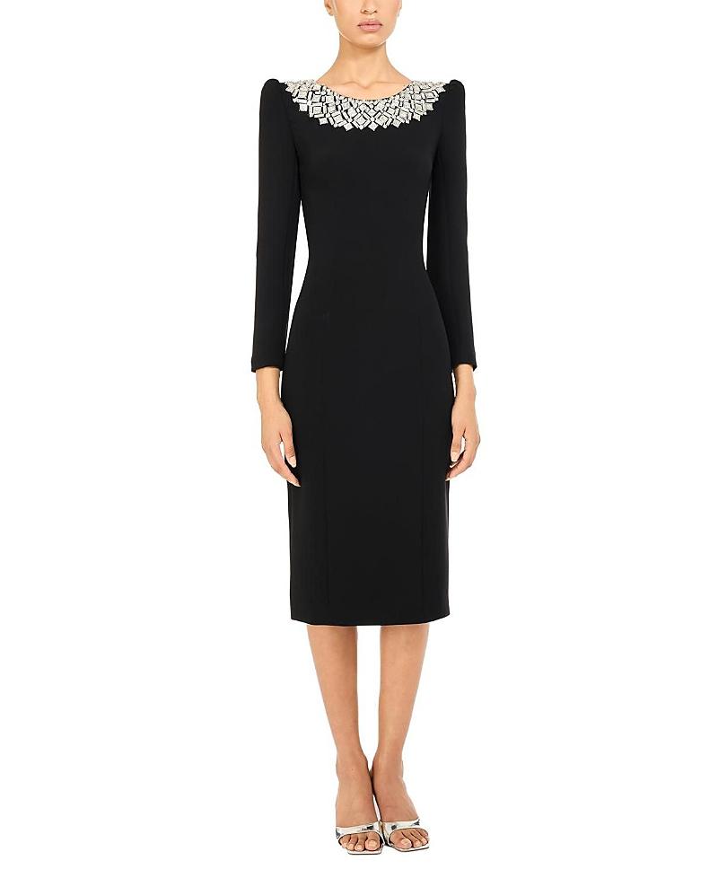 black jersey long dress Miriam Long Jersey Draped Back Gown