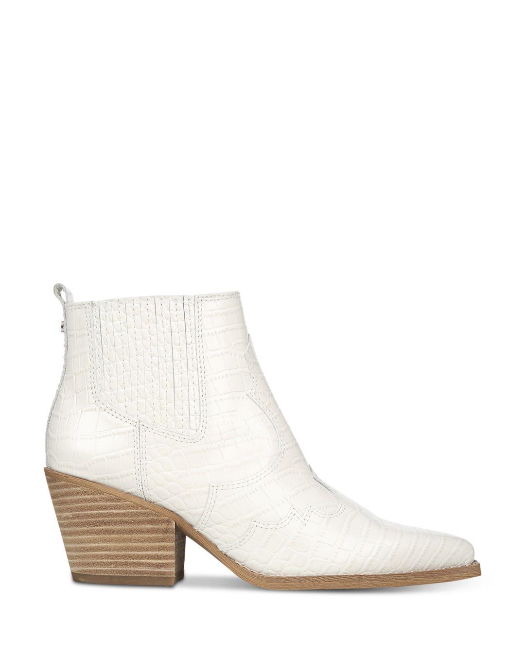 sam edelman winona bootie ivory croc