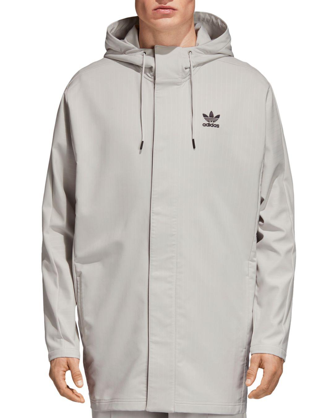 adidas hooded coach jacket
