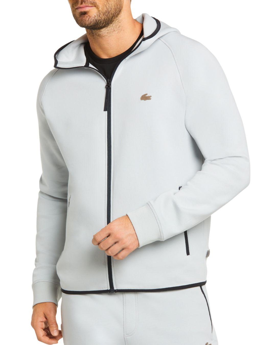 lacoste zip through hoodie