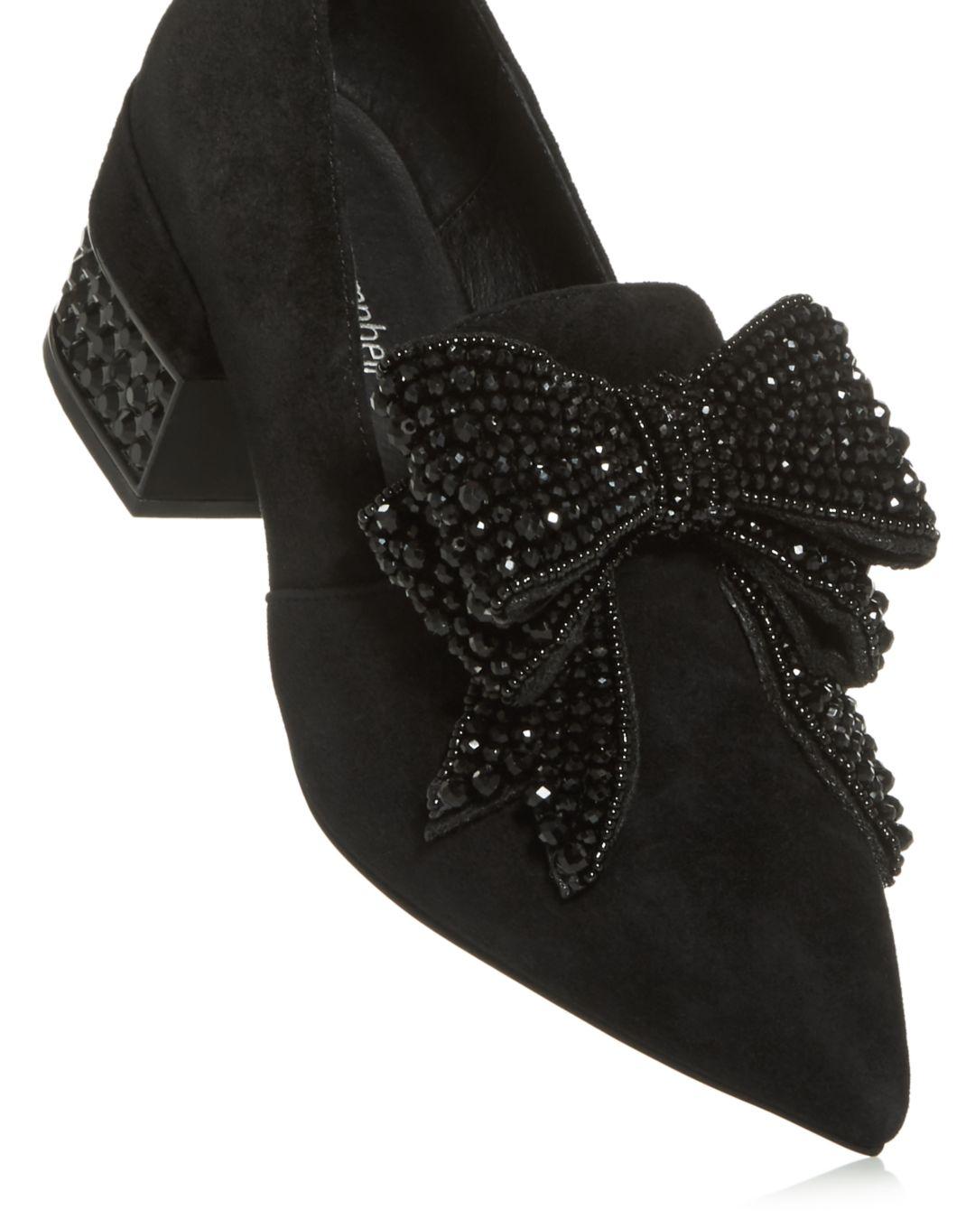 blaine embellished block heel
