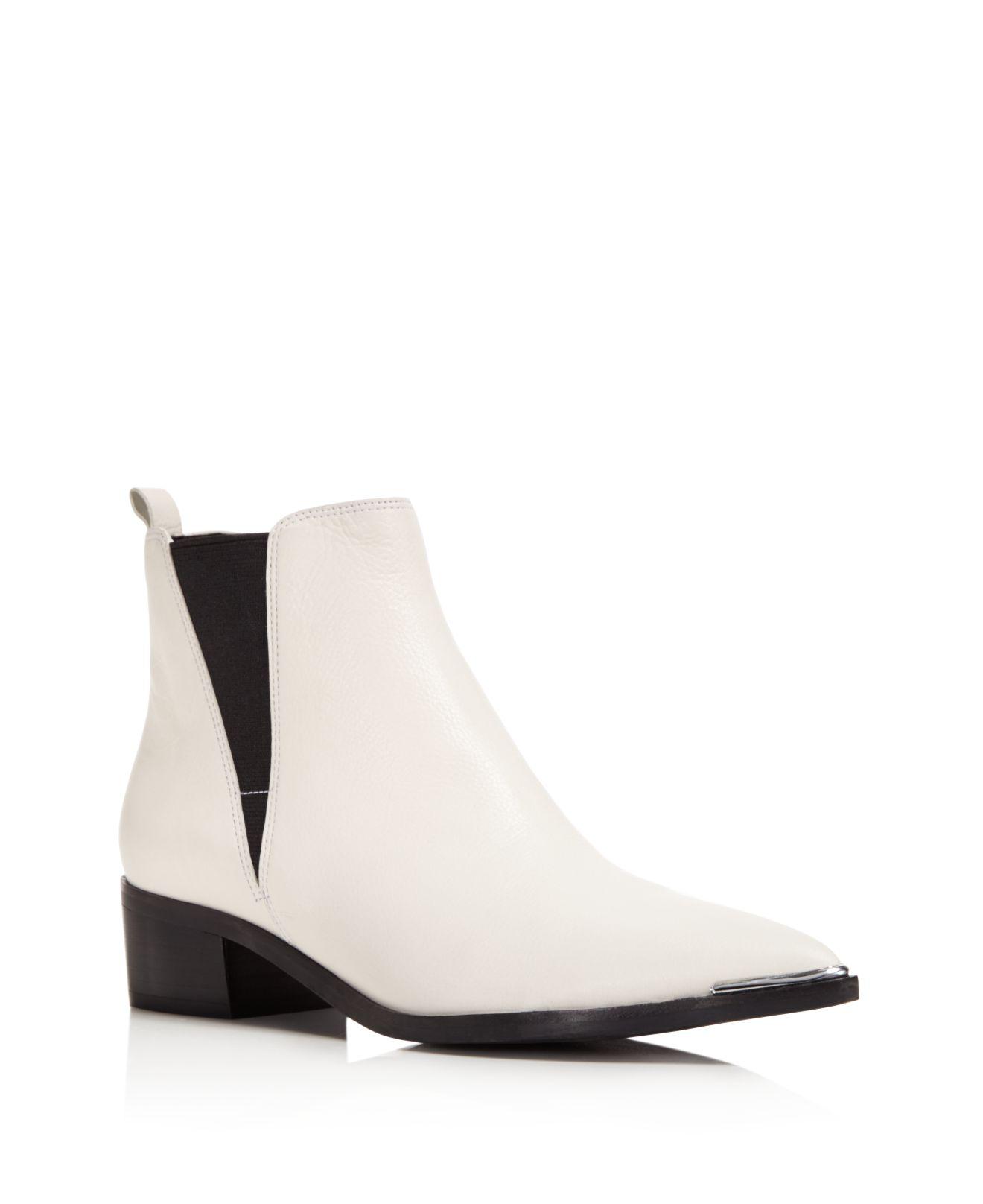 white marc fisher booties