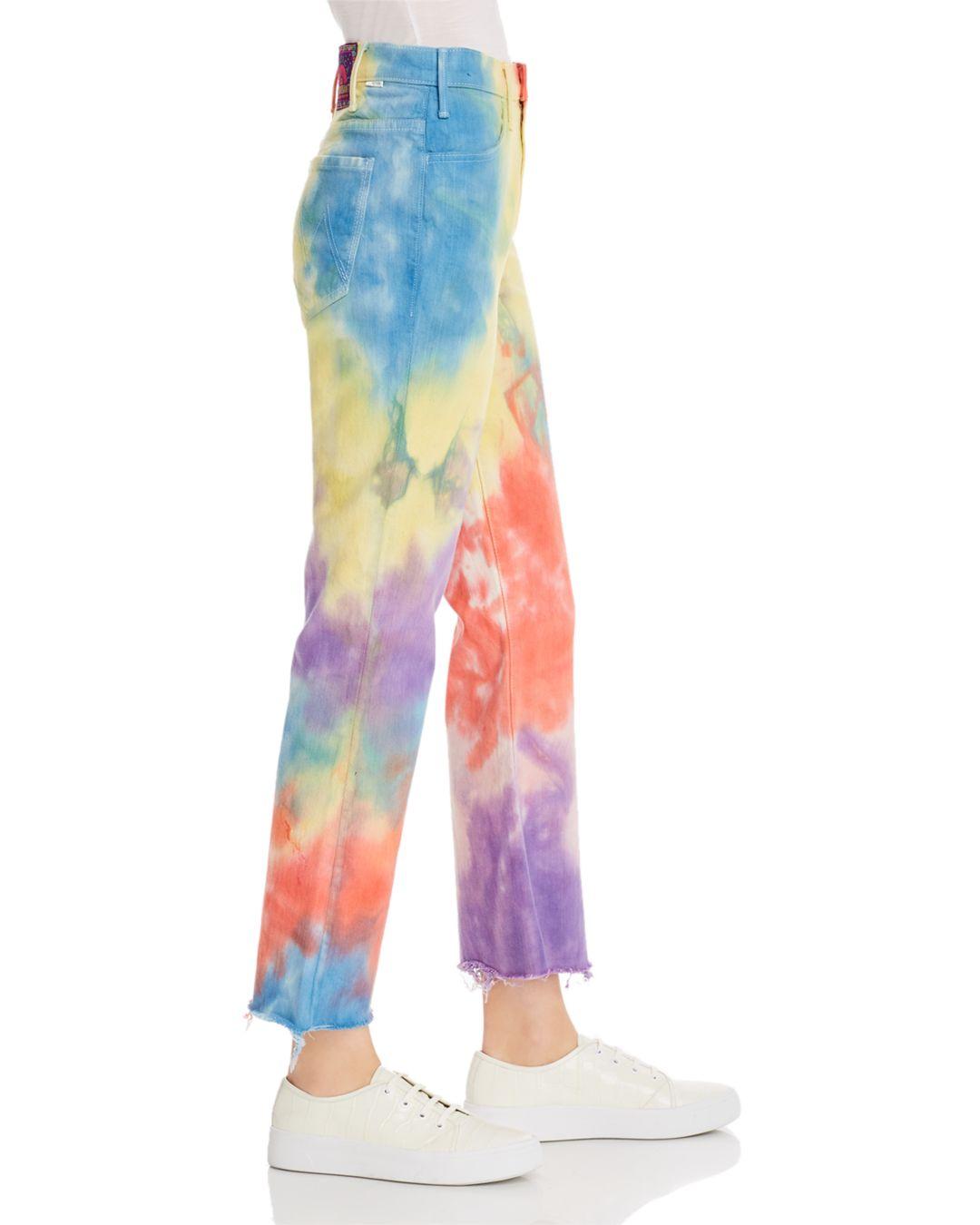 mother tie dye jeans