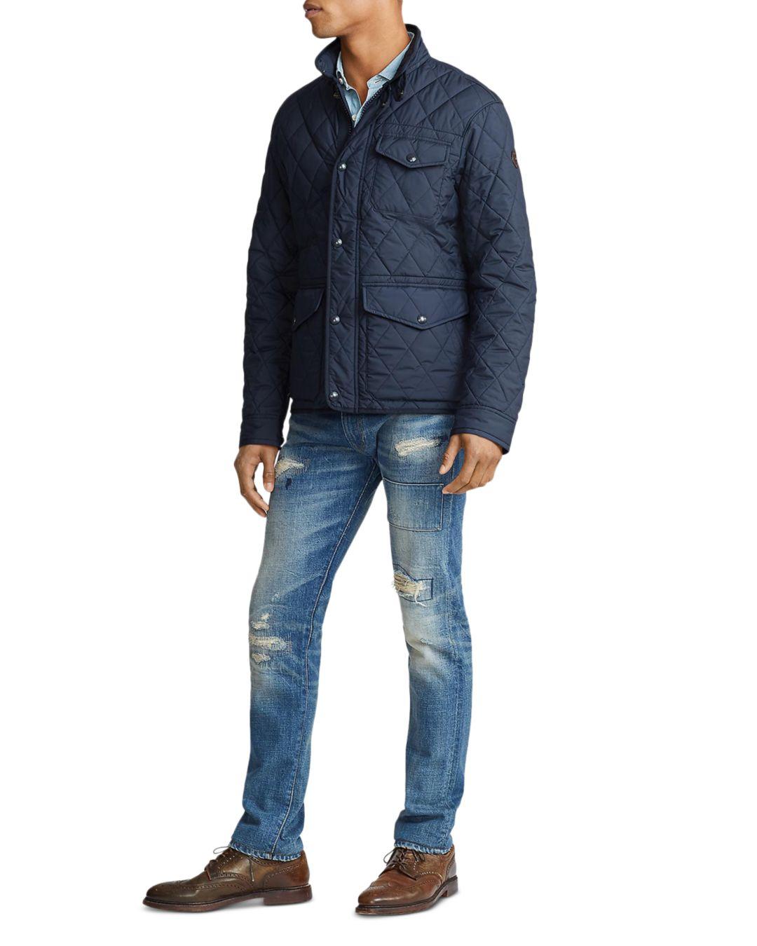 Polo Ralph Lauren Dartmouth Quilted Jacket in Blue for Men | Lyst