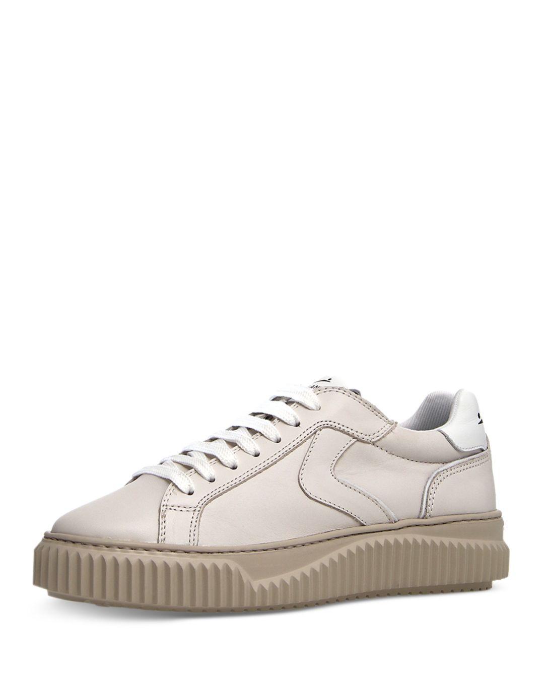 Voile Blanche Lipari Lace Up Low Top Sneakers in White Lyst