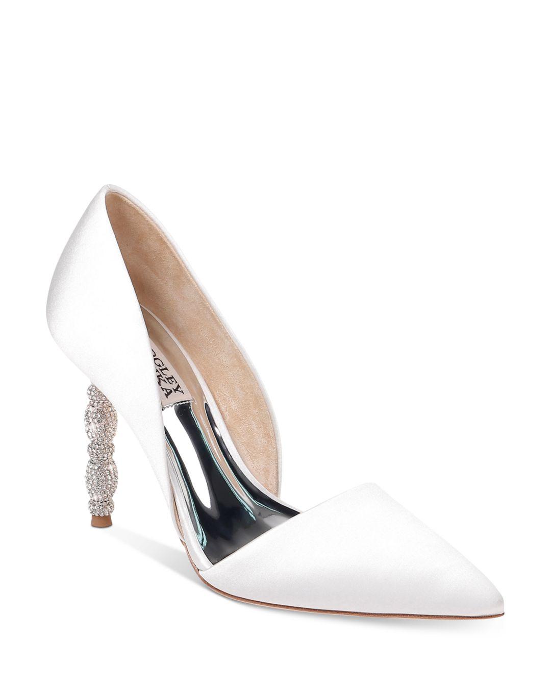 badgley mischka emily crystal heel