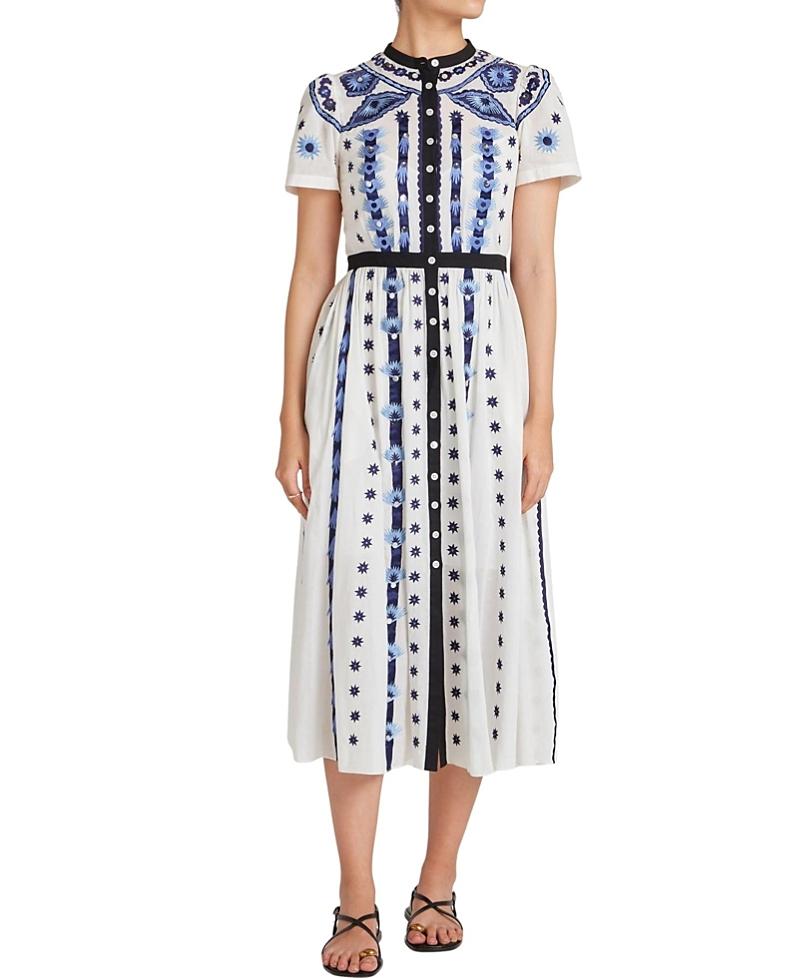 knee length dresses for ladies Temperley London - Peacock Midi Dress - Black
