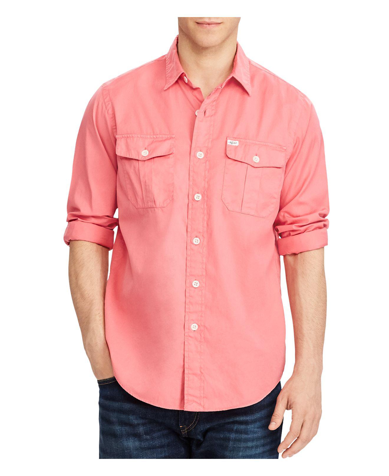 ralph lauren classic fit twill shirt