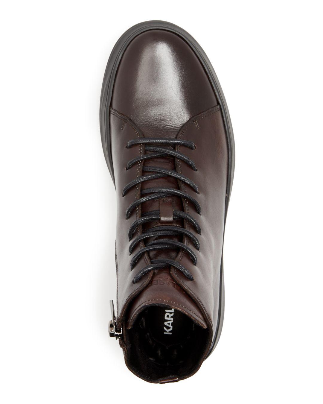 karl lagerfeld paris high top sneaker