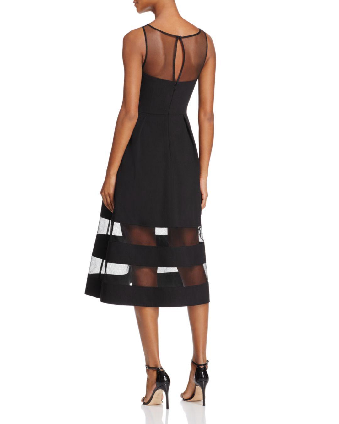 aidan mattox fit and flare dress