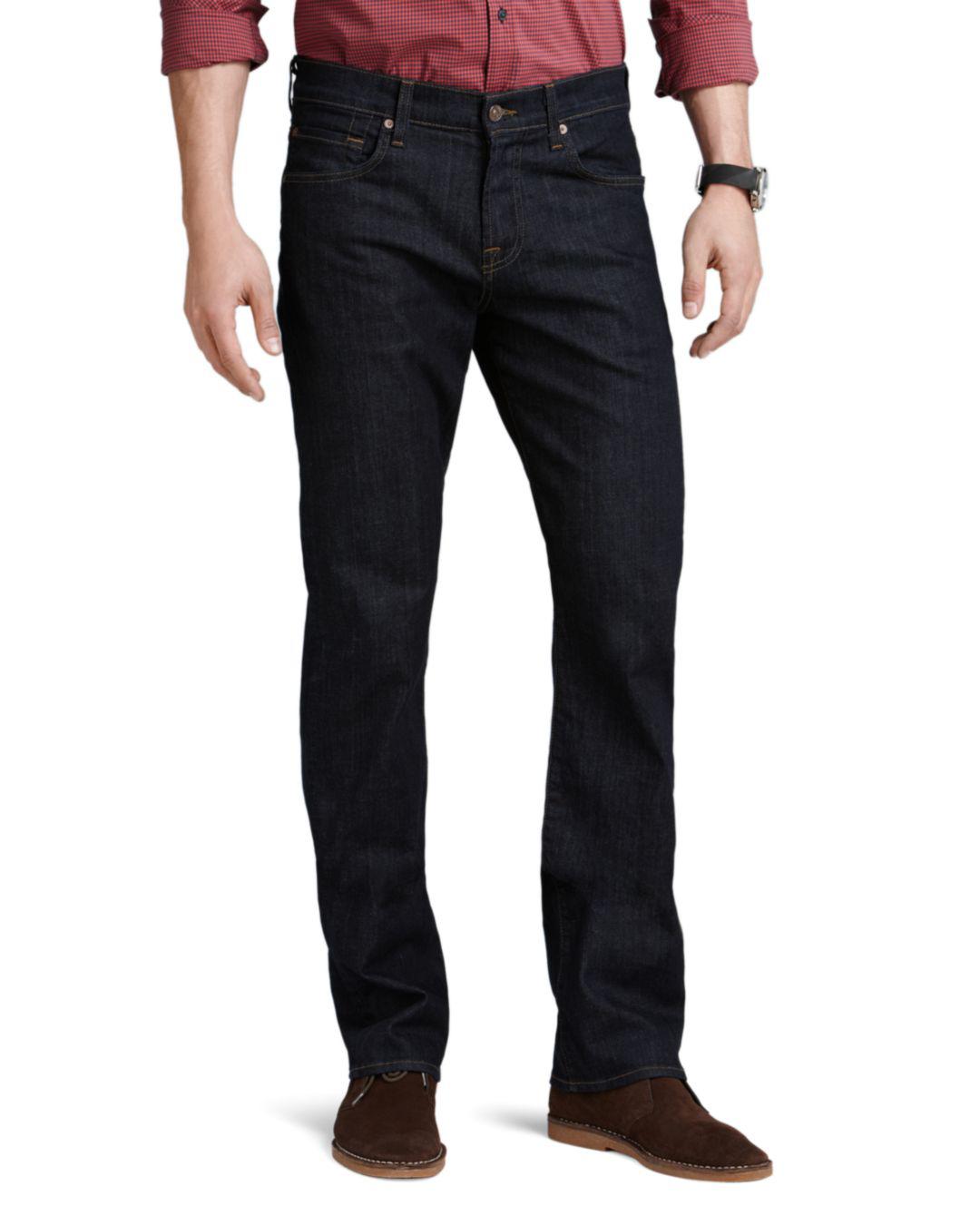 7 For All Mankind Jeans - Carsen Relaxed Fit In Dark & Clean in Black for  Men | Lyst