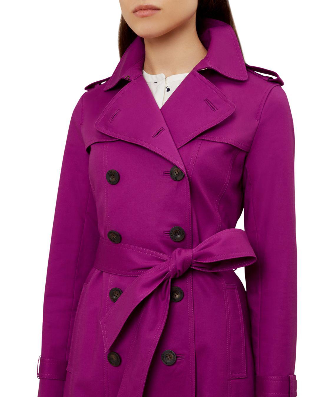 hobbs pink trench coat