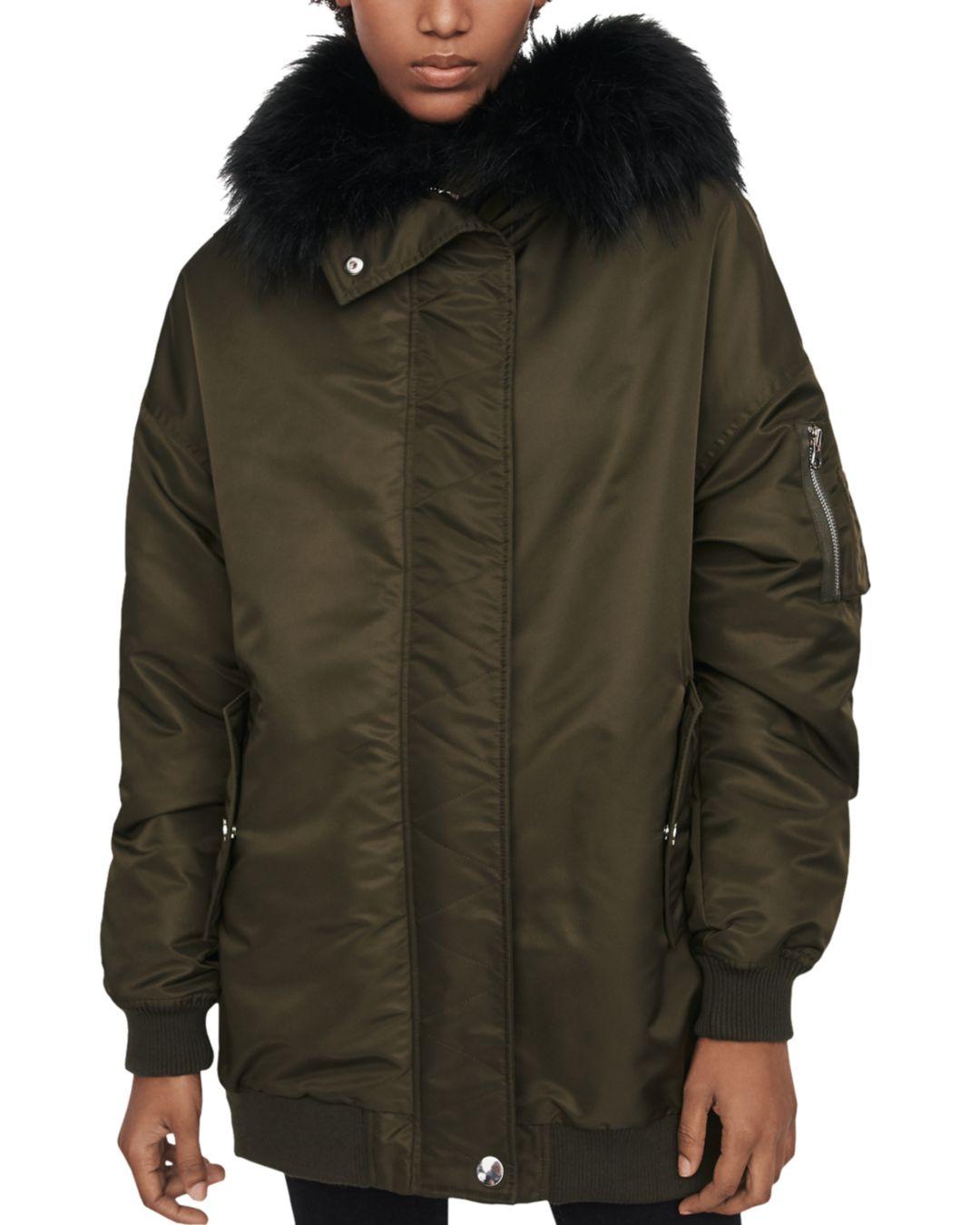 fur trim bomber jacket