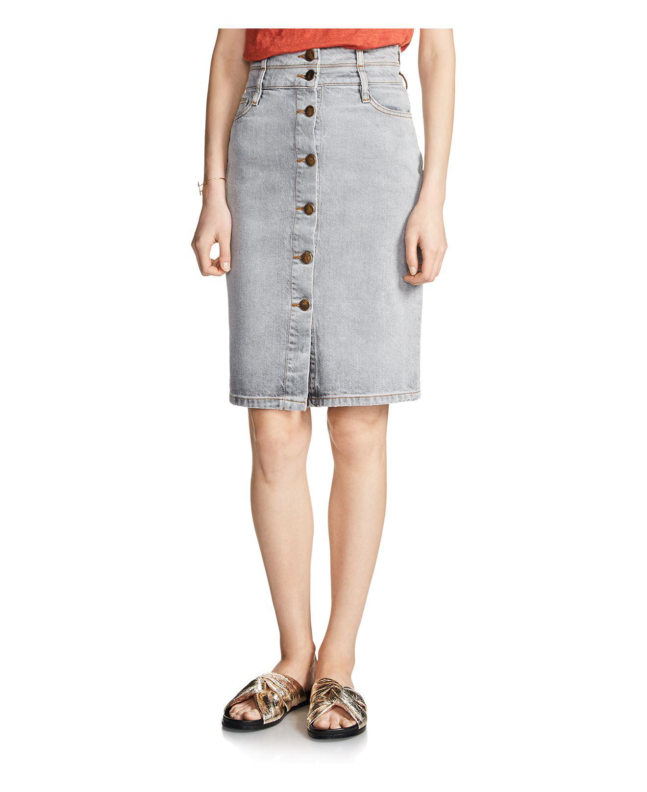 maje denim skirt