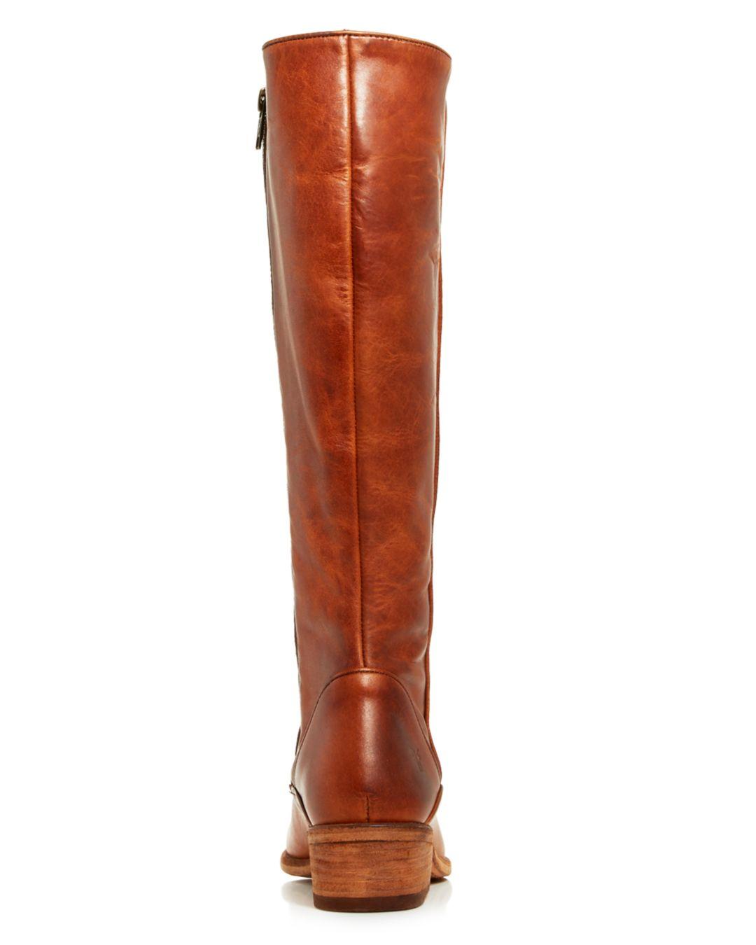 frye carson piping tall boot