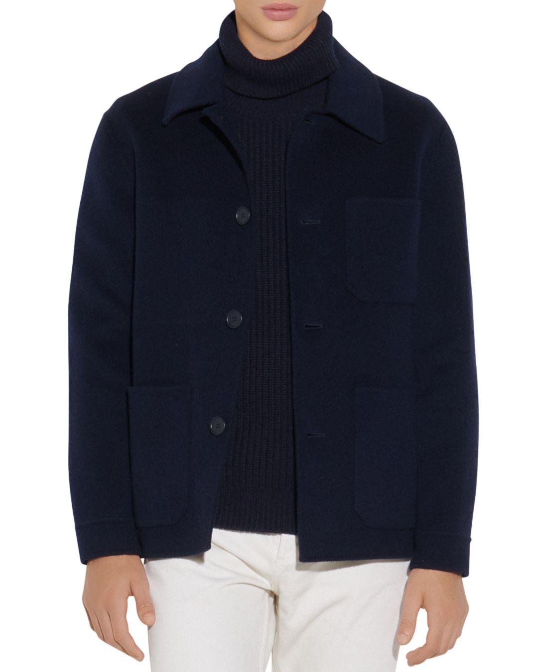 wool blend workwear jacket