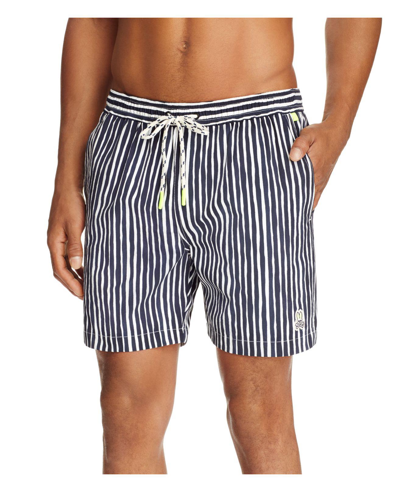 vertical striped swim trunks