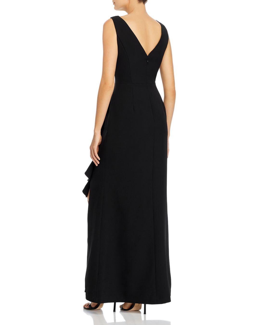 cascading ruffle gown