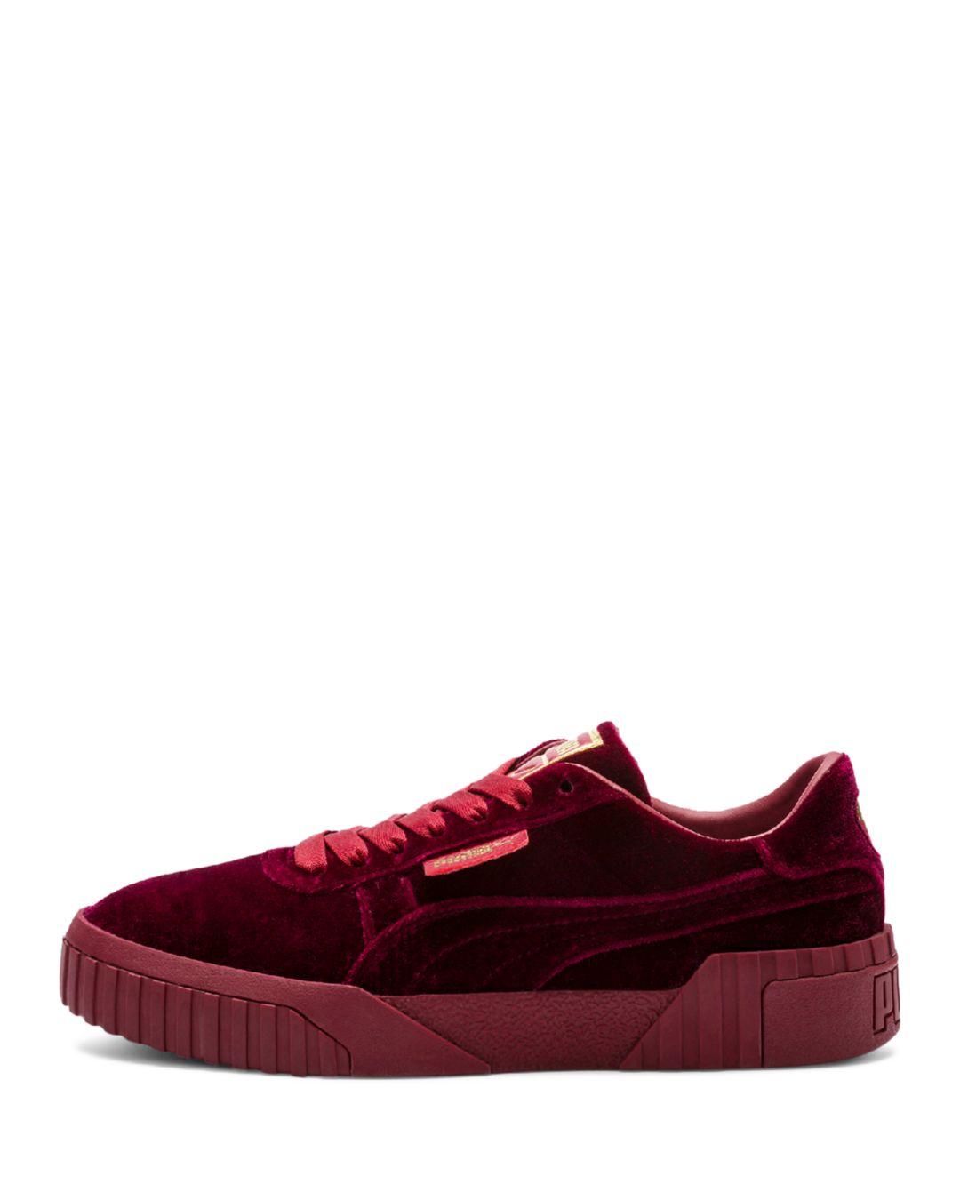 puma cali velvet red