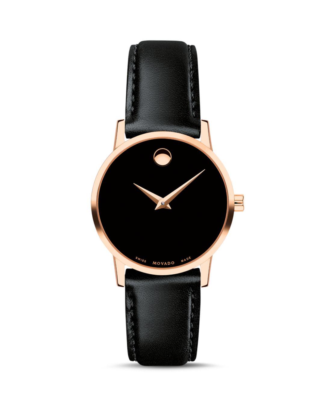 movado black face