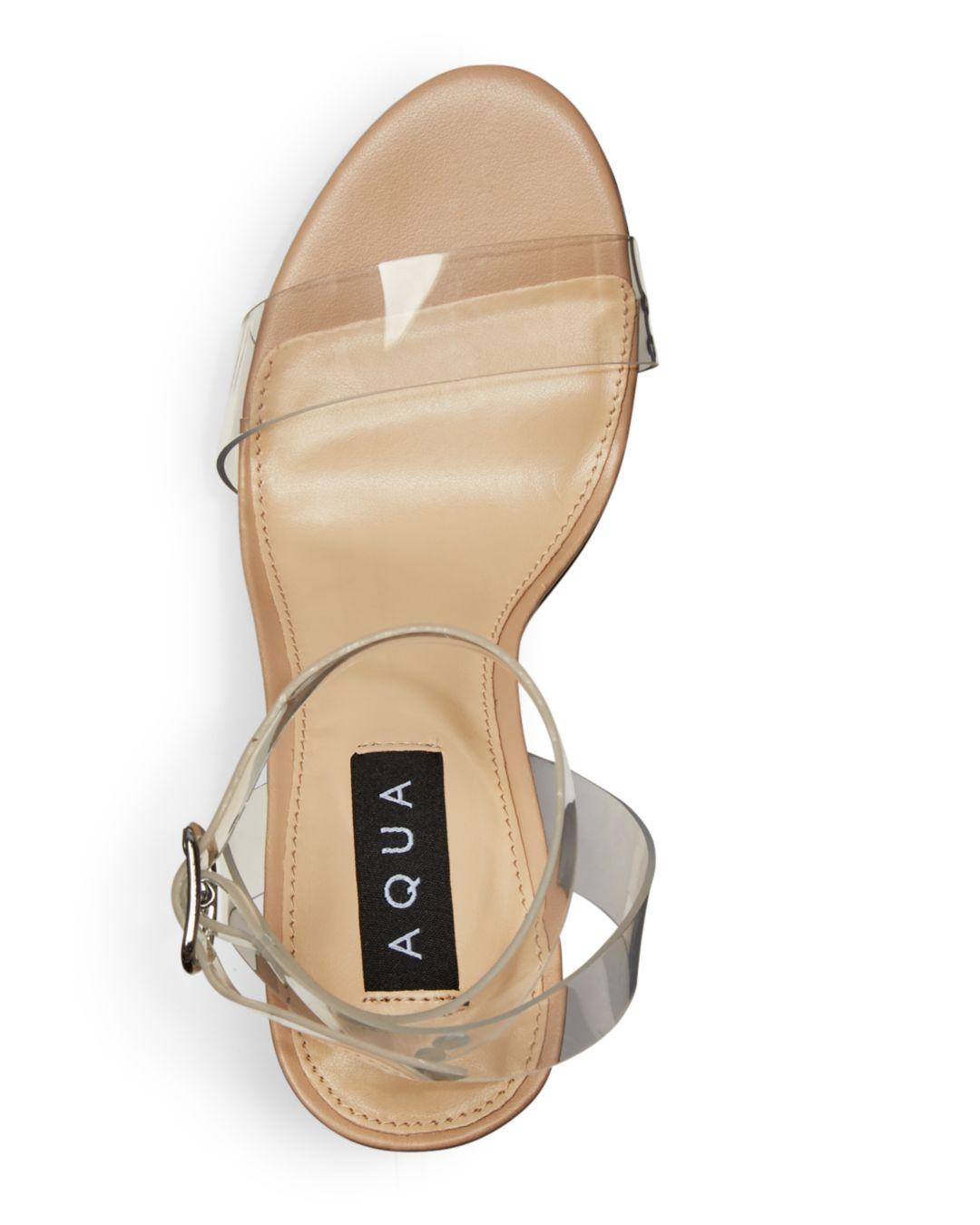 aqua clear heels