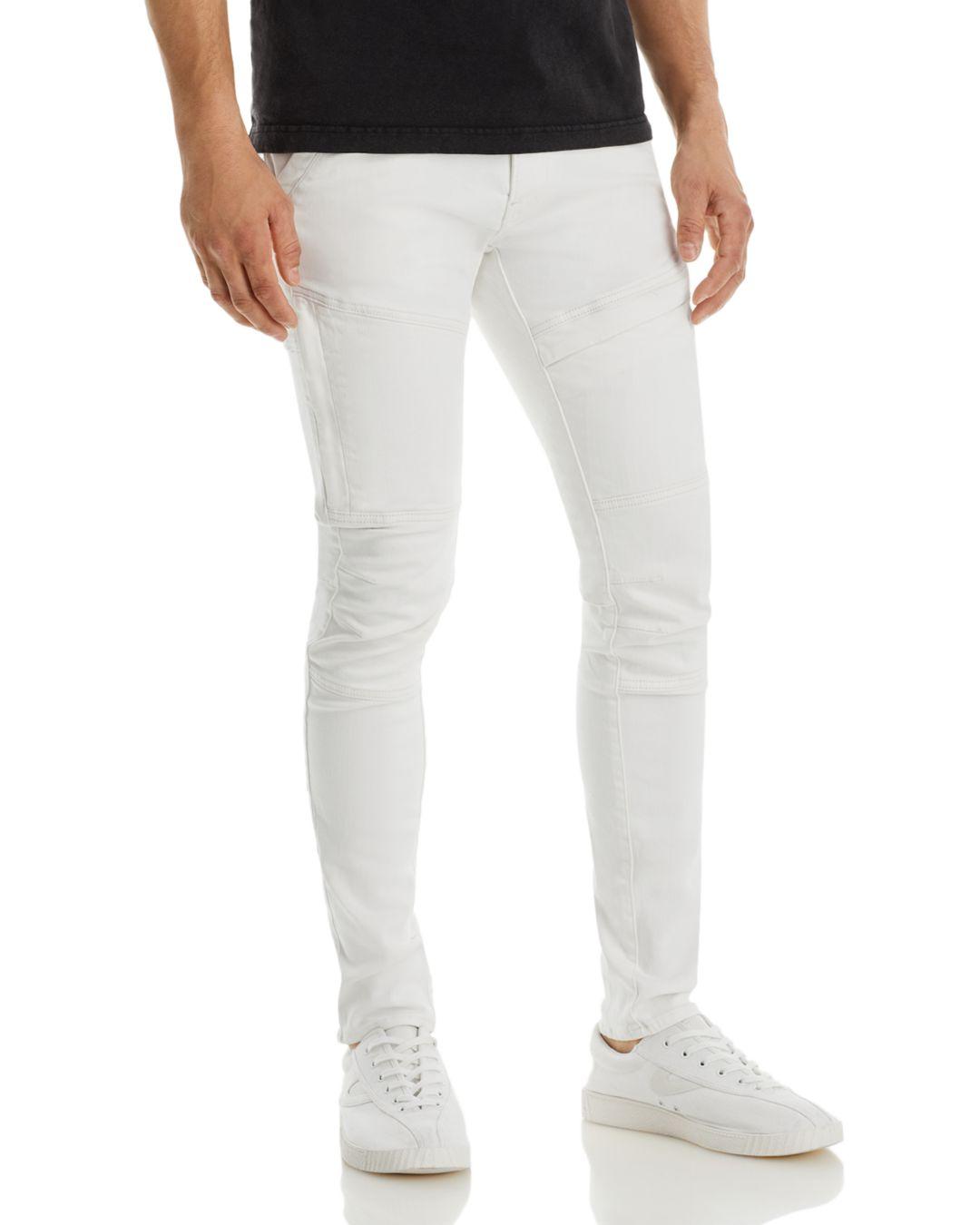 G-Star RAW G - Star Raw Rackam 3d Skinny Jeans In White Gold in Black for  Men | Lyst
