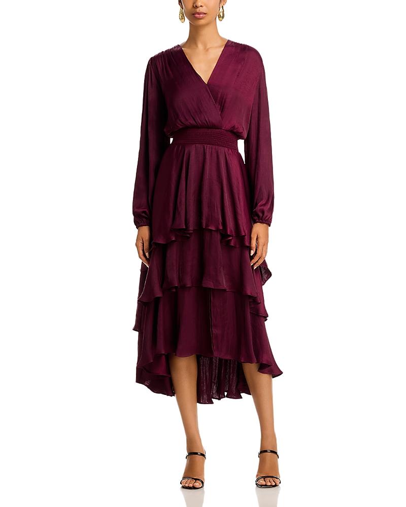 layered dresses Lyricah Tiered Tie Back Maxi Dress main image 1