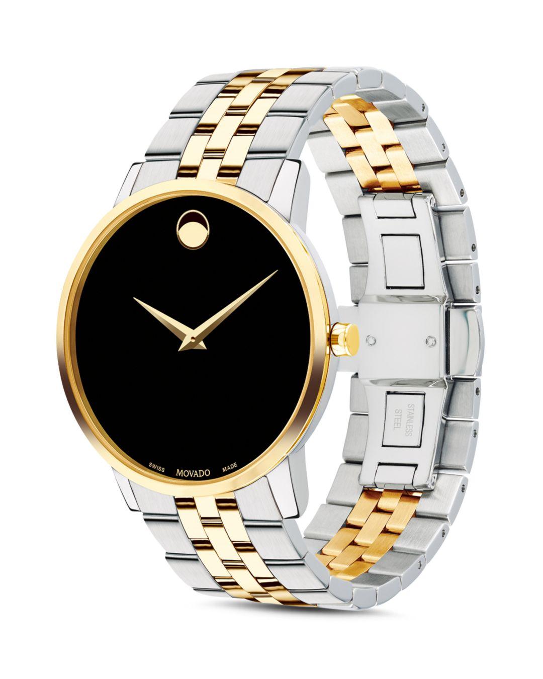 movado women's two tone watches