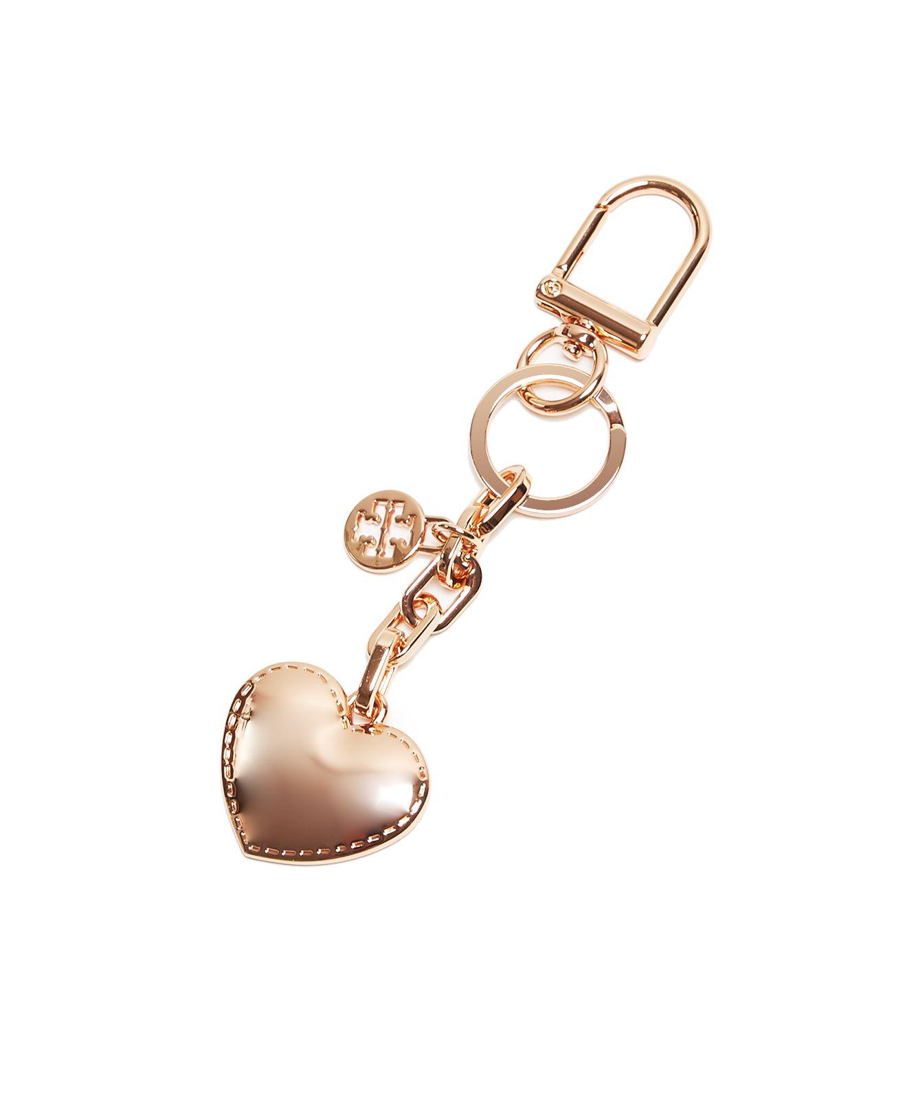 tory burch heart keychain