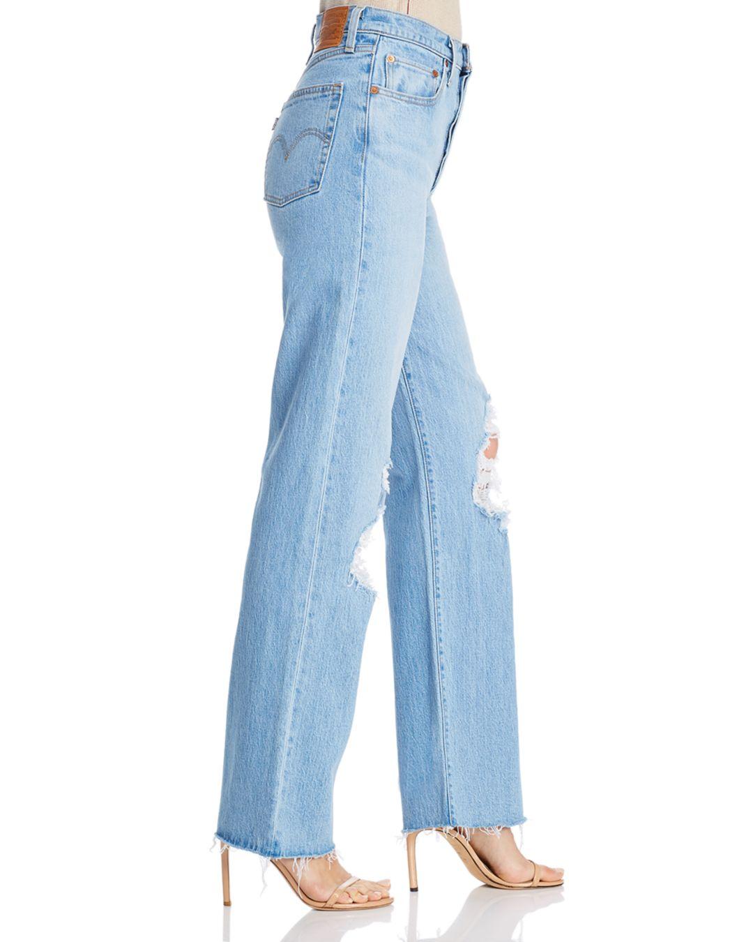 Levi's Denim Ribcage Ripped Straight 