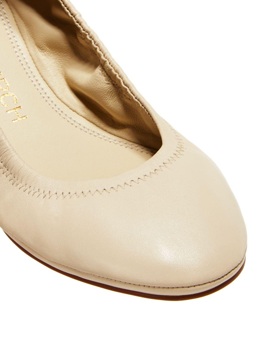 Tory Burch Eddie Ballet Flat in Black | Lyst Tory Burch Eddie Ballet Flat in Black | Lyst