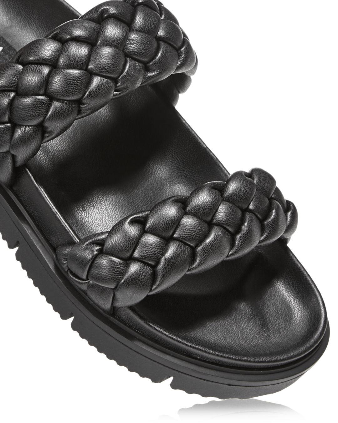 aqua braided sandals