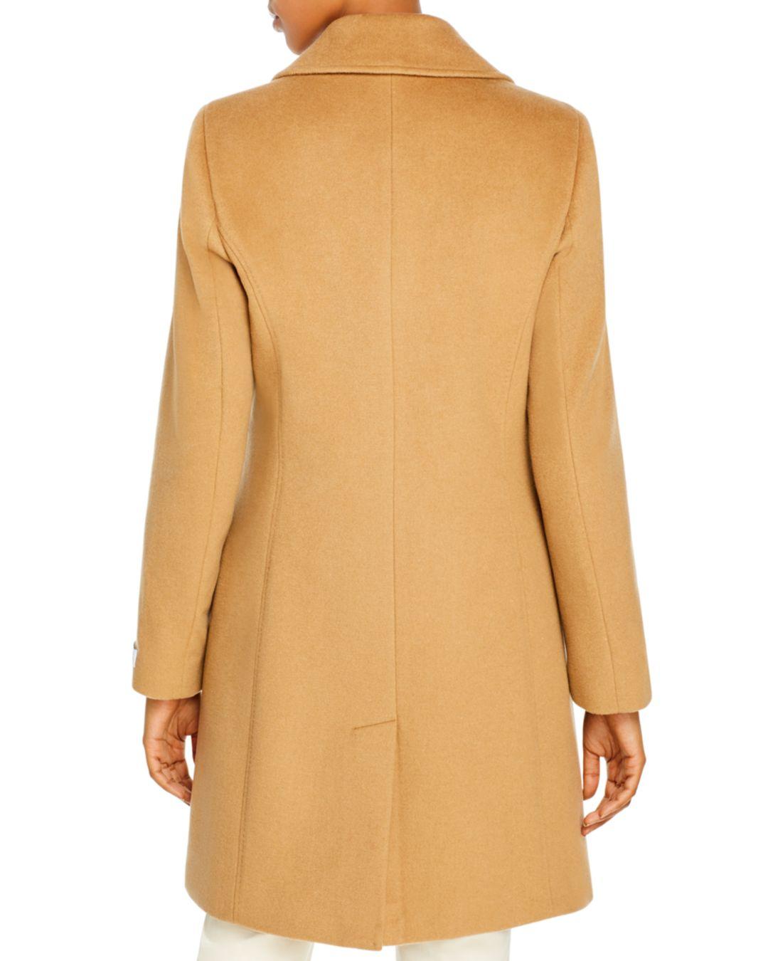 Calvin Klein Wool Mid - Length Coat - Lyst