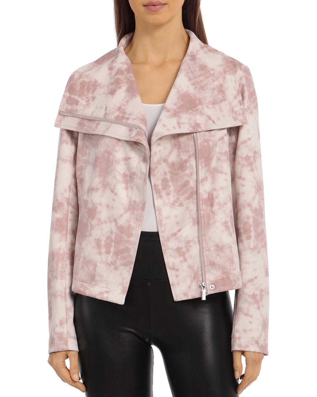 pink envelope leather jacket