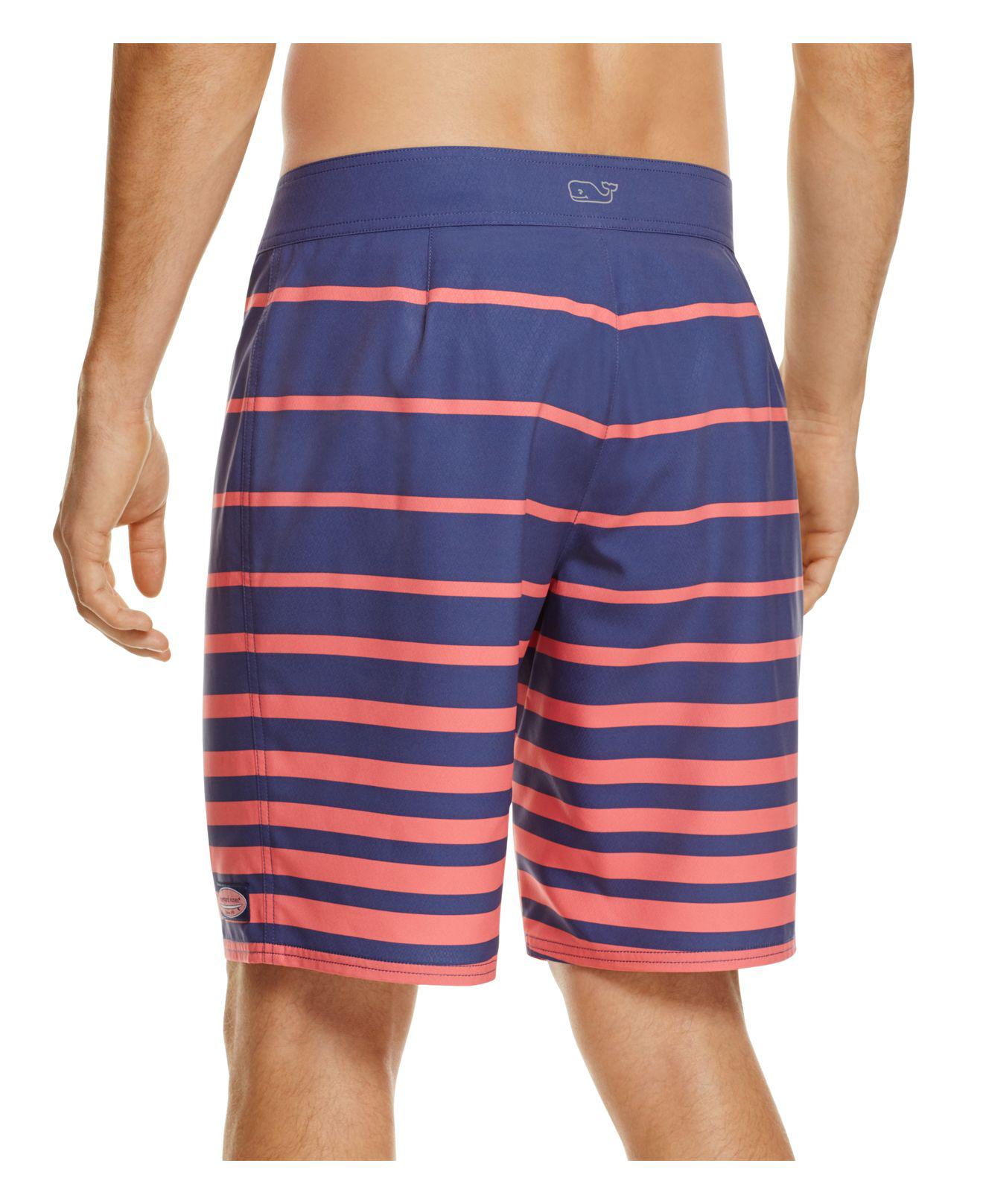 Vineyard Vines Sunnylife + Windward Stripe Swim Trunks in