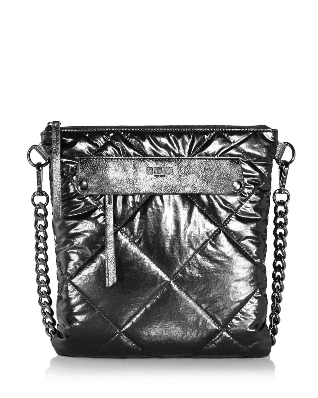 MZ Wallace Madison Flat Quilted Crossbody In Black Lyst MZ Wallace Madison Flat Quilted Crossbody In Black Lyst