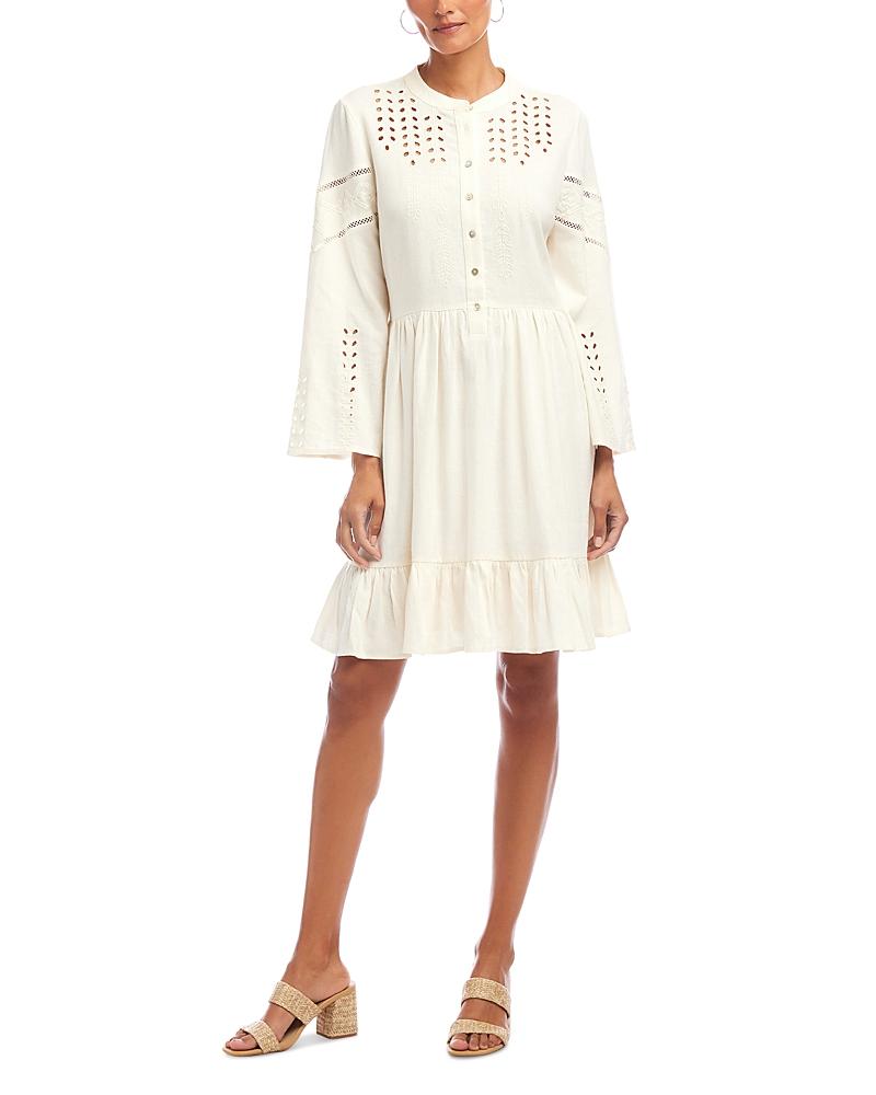 chinese dress ladies Sonny Sleeveless Crochet Dress in Off-White main image 1