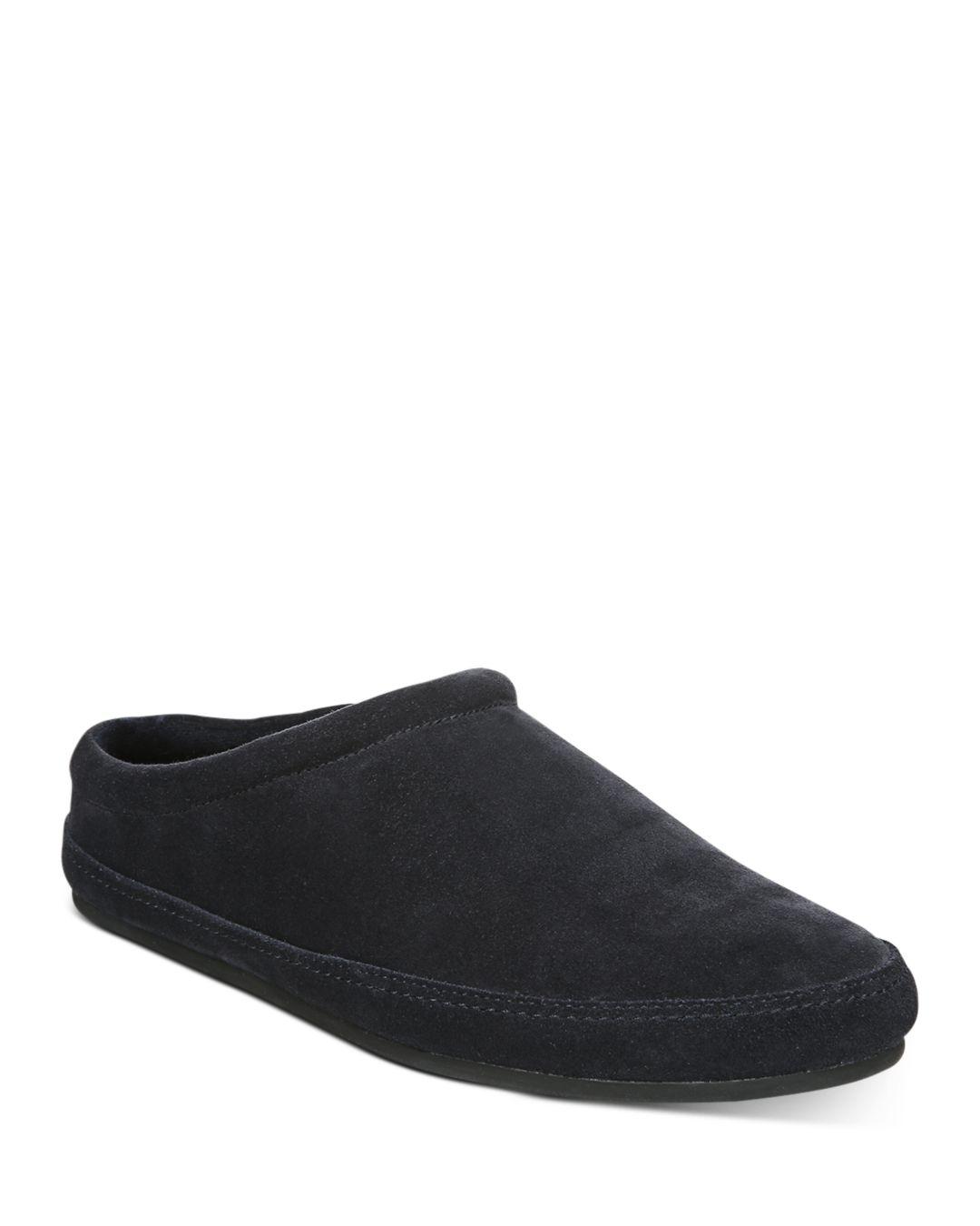 Vince Suede Men's Howell Shearling Lined Slippers in Black for Men - Lyst