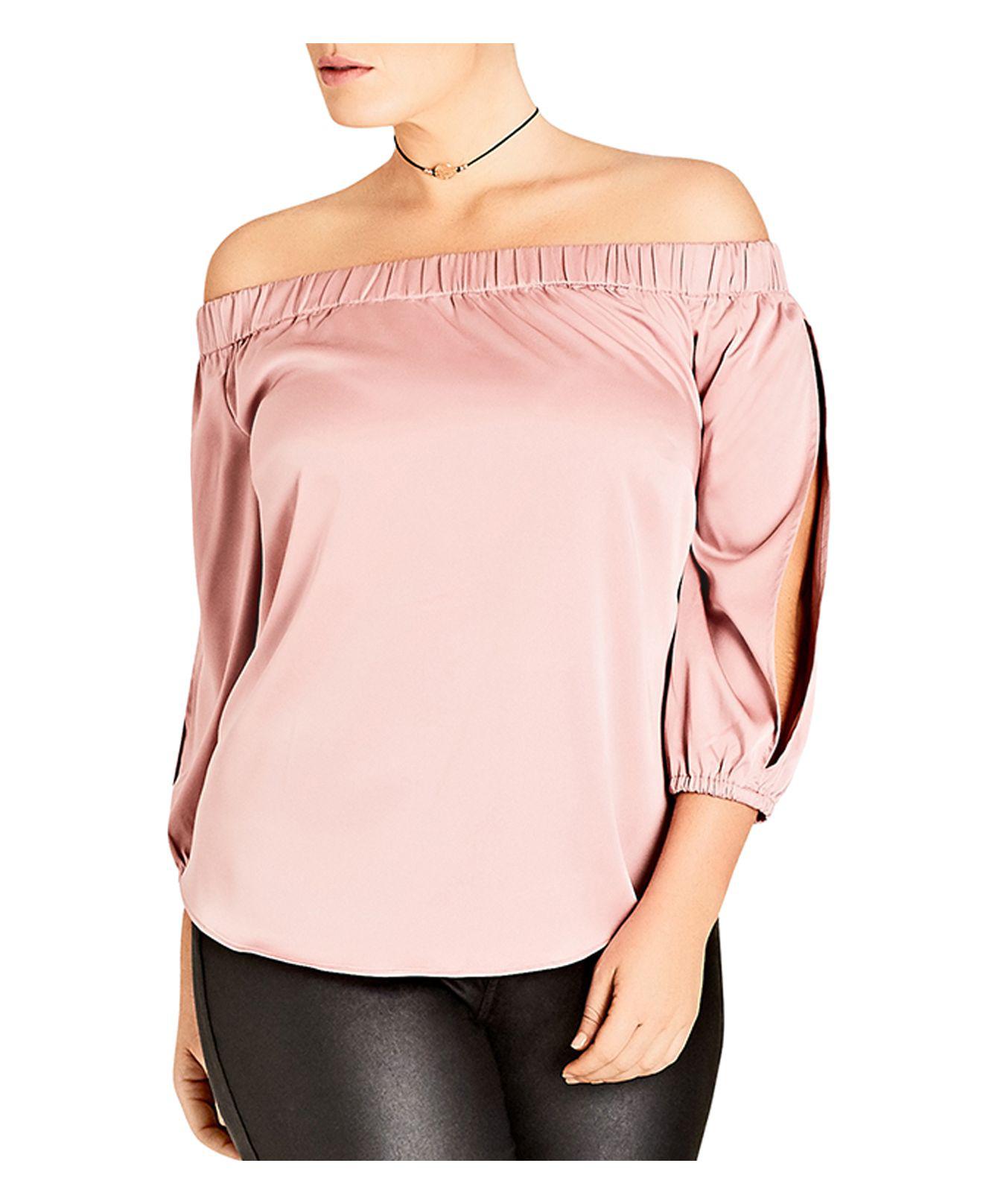 city chic off the shoulder top