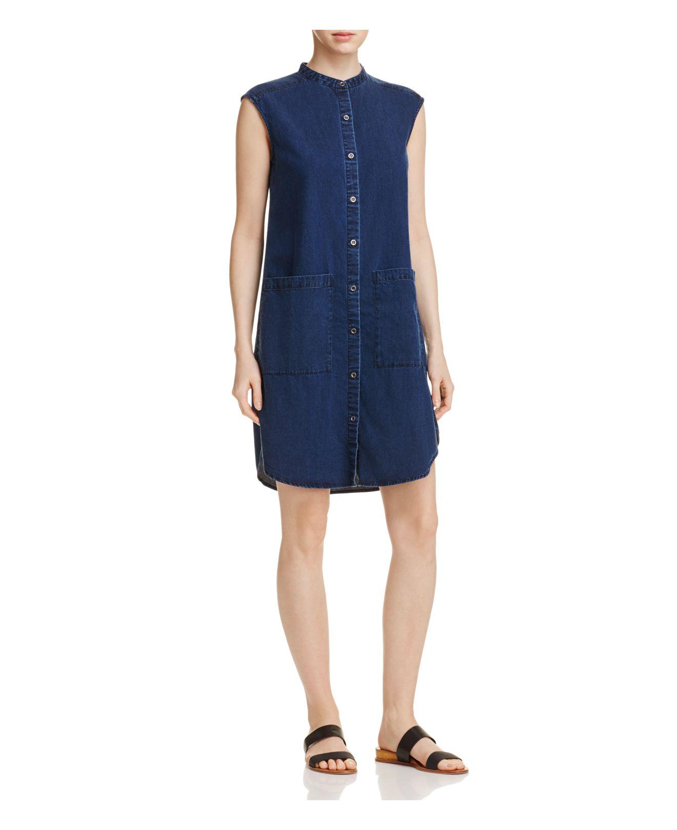 eileen fisher denim dress