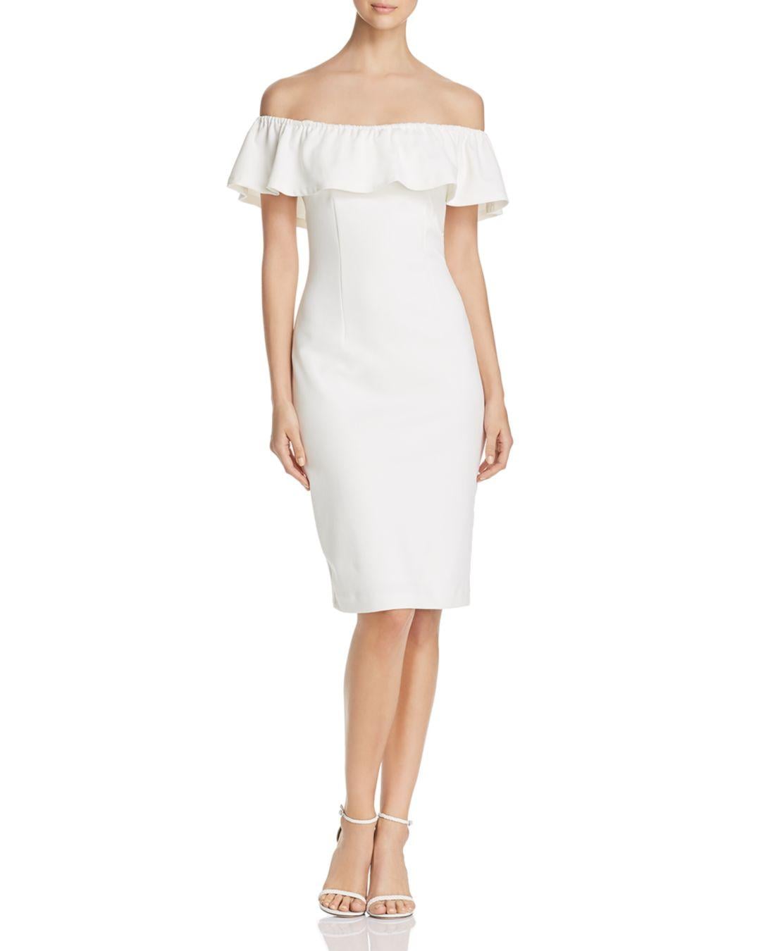 1.STATE Off-the-shoulder Ruffle Dress in White - Lyst
