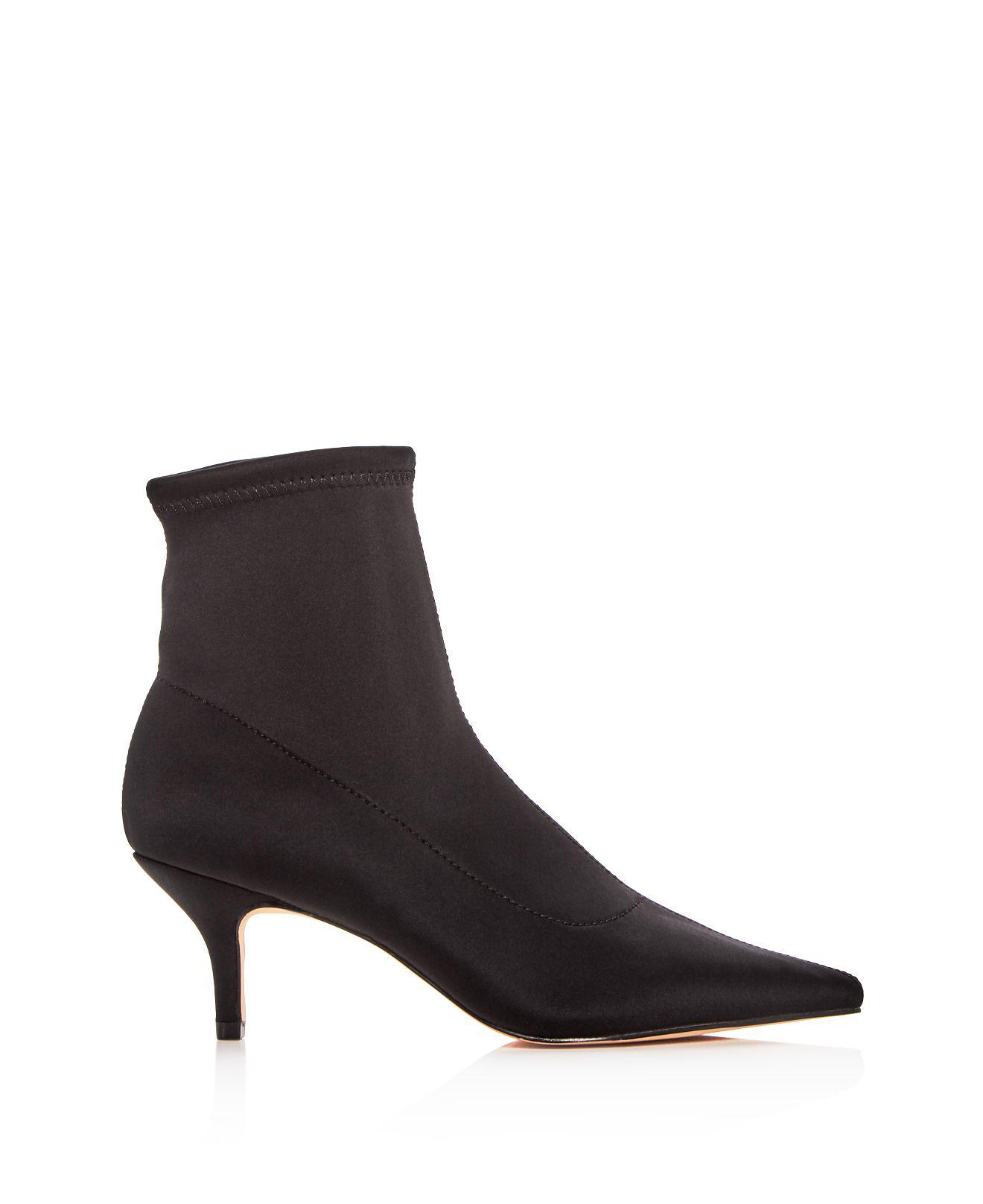 low heel sock bootie