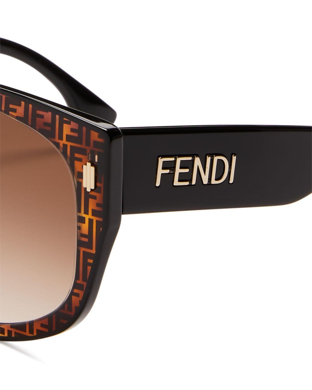 fendi geometric sunglasses