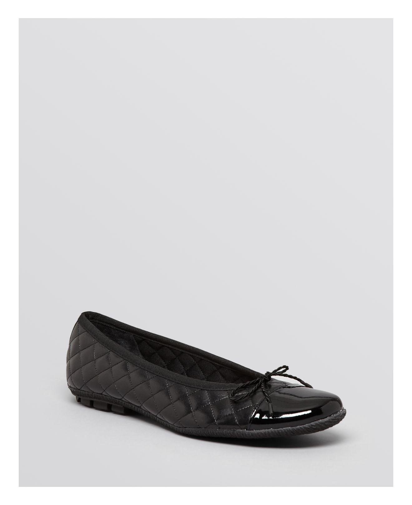 paul mayer cozy quilted ballet flats
