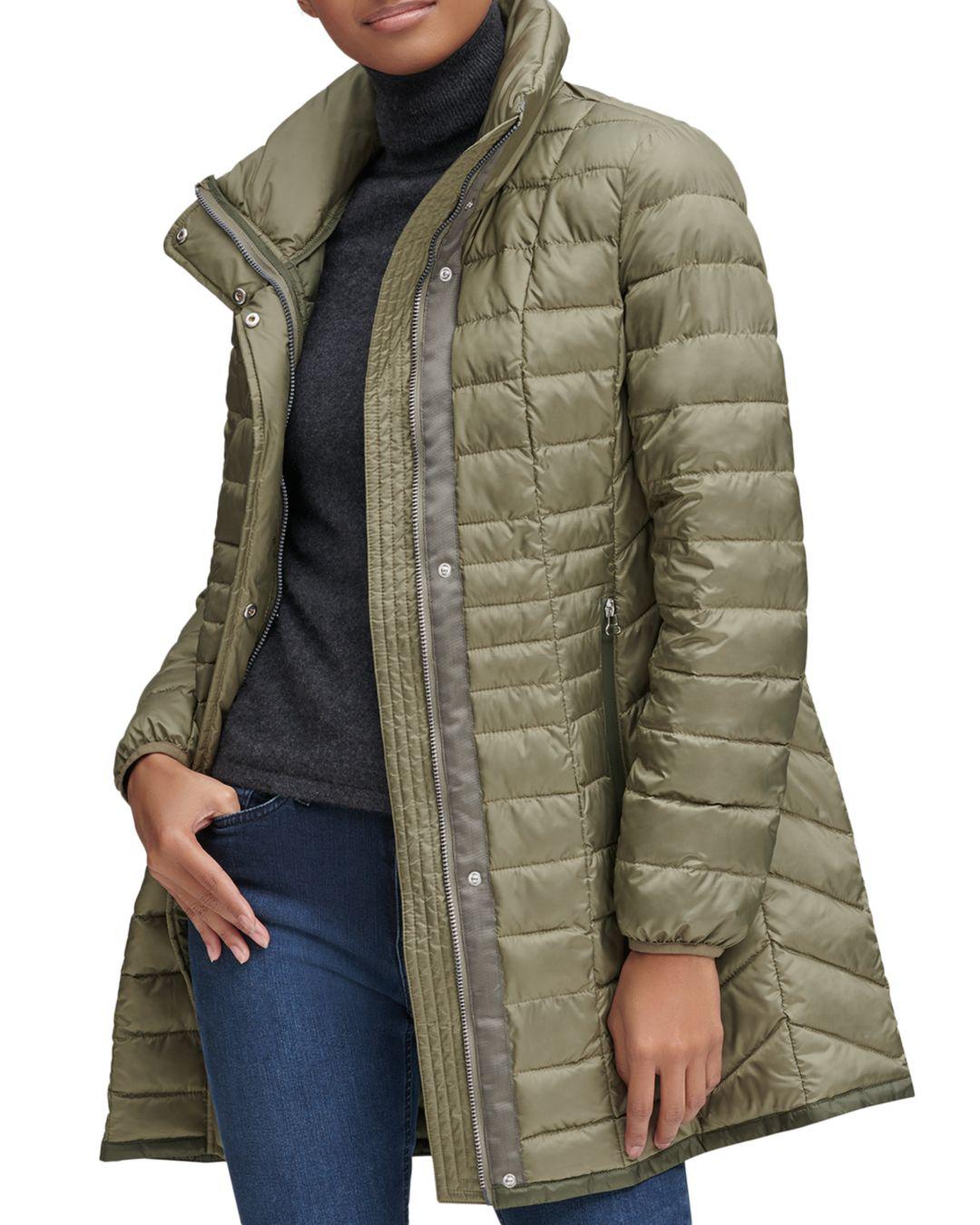 marc new york marble packable hooded puffer coat