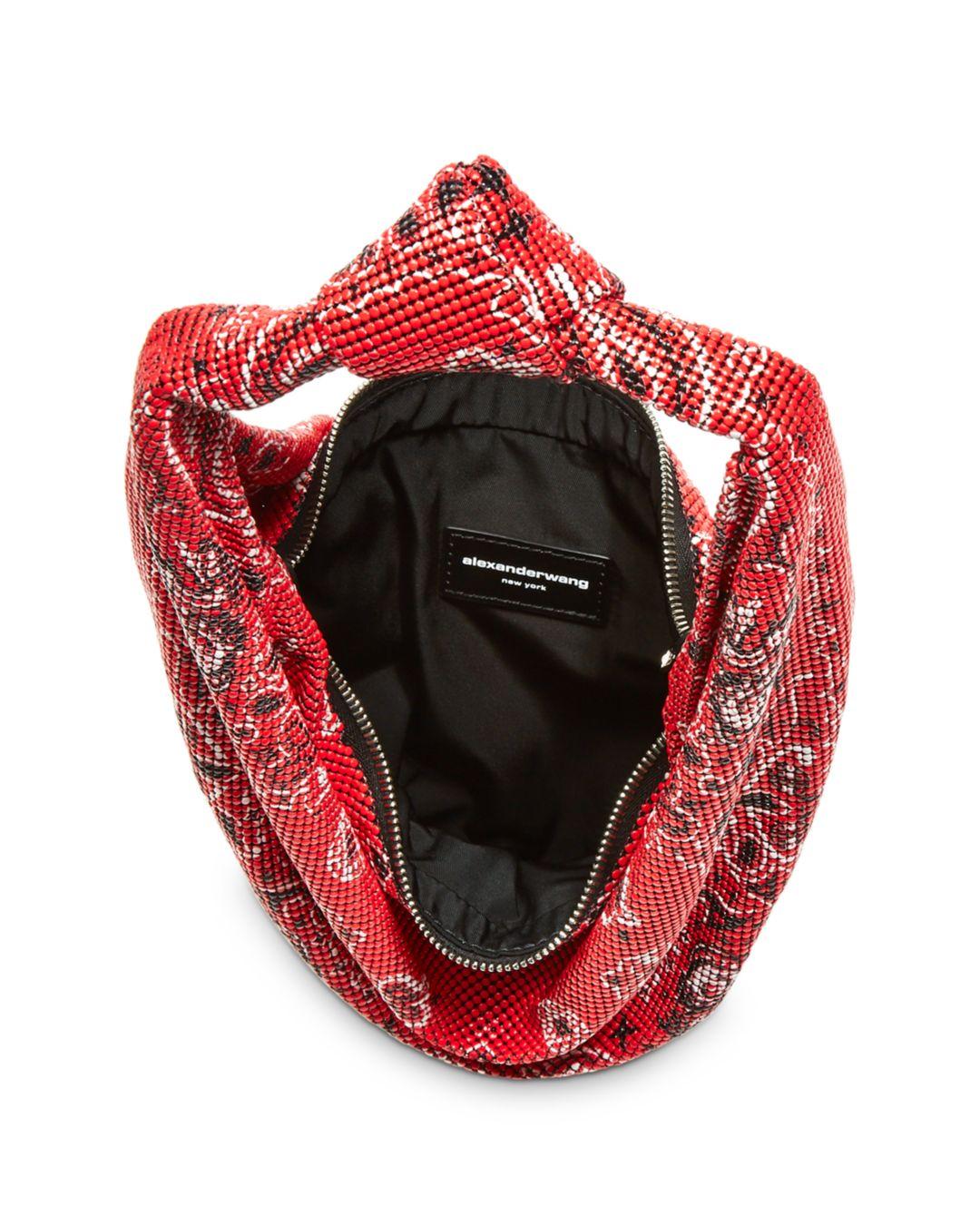 Alexander Wang Bandana Chainmail Shoulder Bag in Red | Lyst